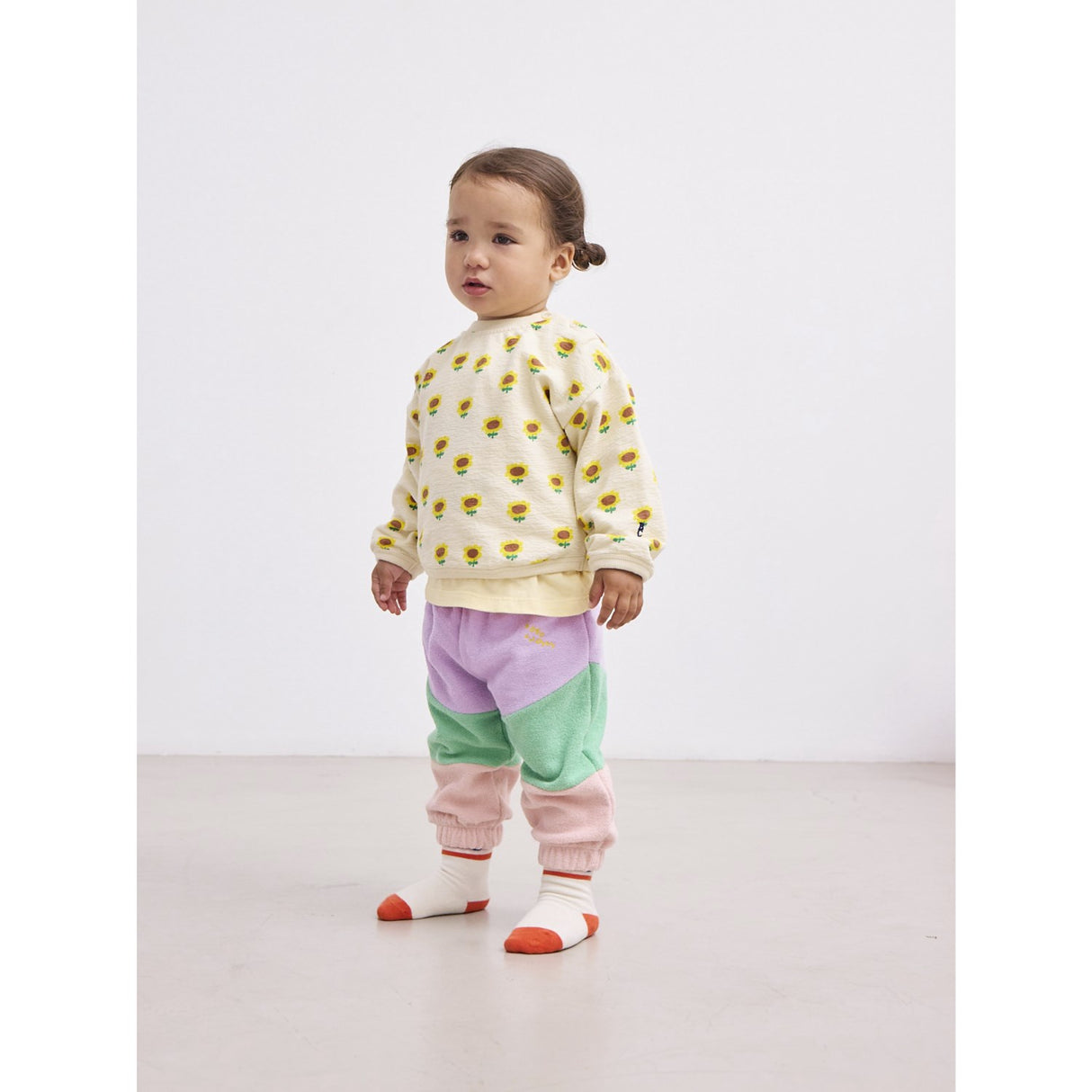 Bobo Choses Beige Sunflower All Over Collegegenser