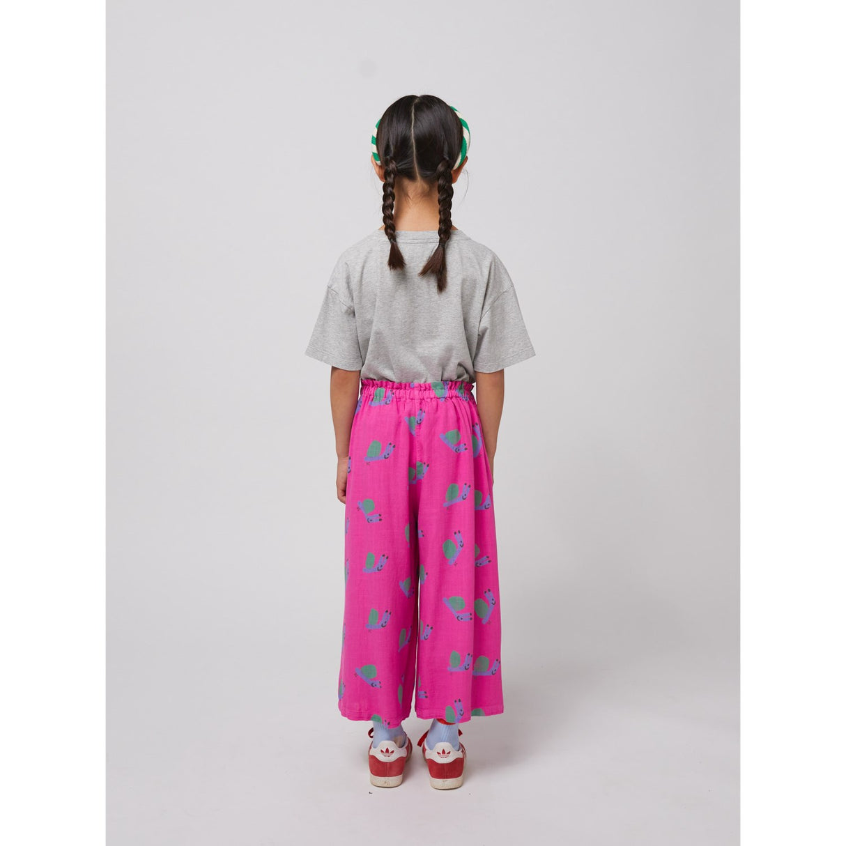 Bobo Choses Fuchsia Funny Snail All Over Woven Culotte Bukser