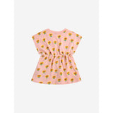 Bobo Choses Lys Pink Sunflower All Over Kjole