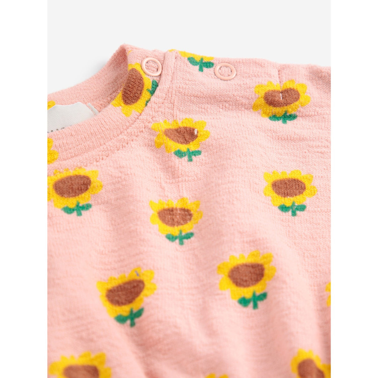 Bobo Choses Lys Pink Sunflower All Over Kjole