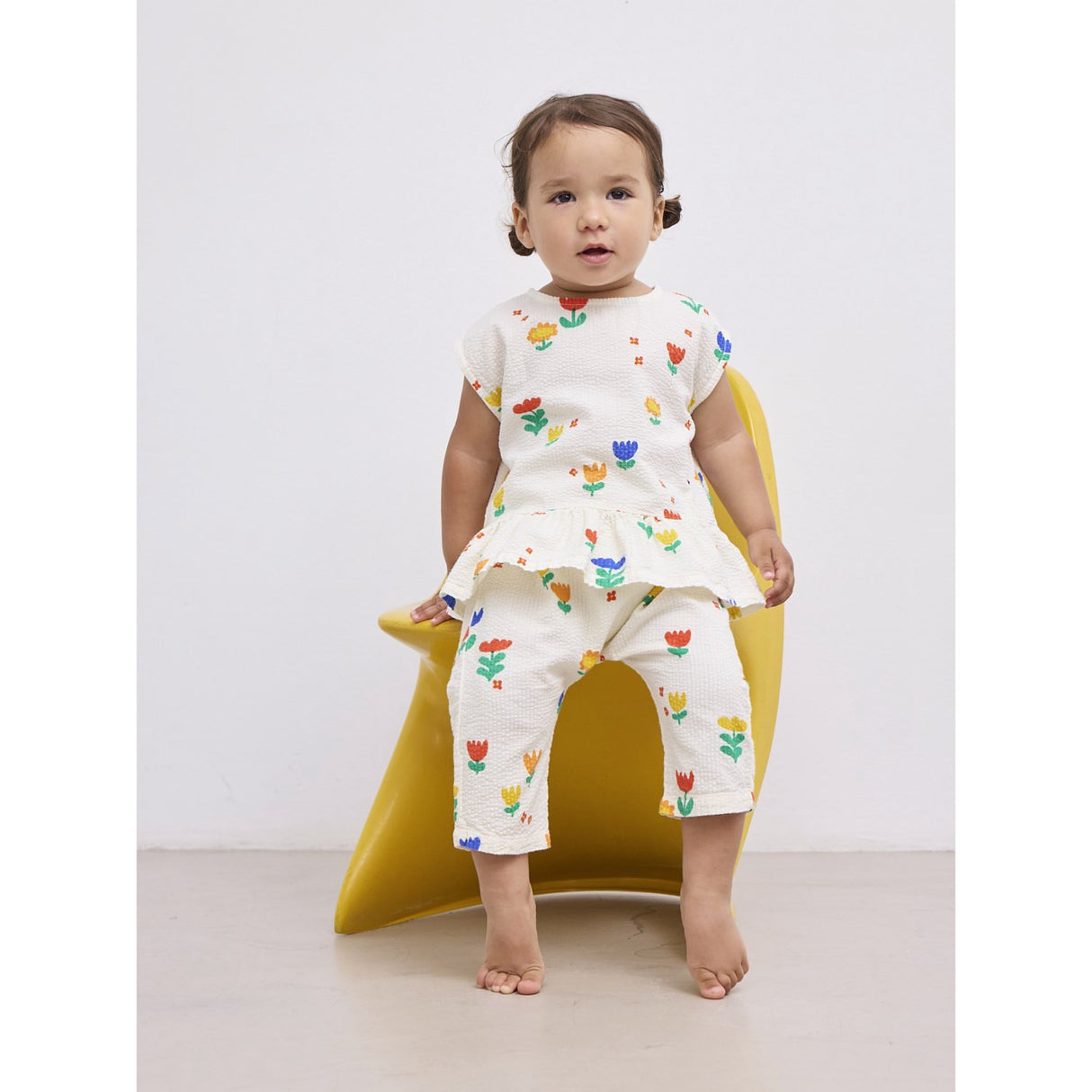 Bobo Choses Offwhite Garden Party All Over Woven Harem Bukser