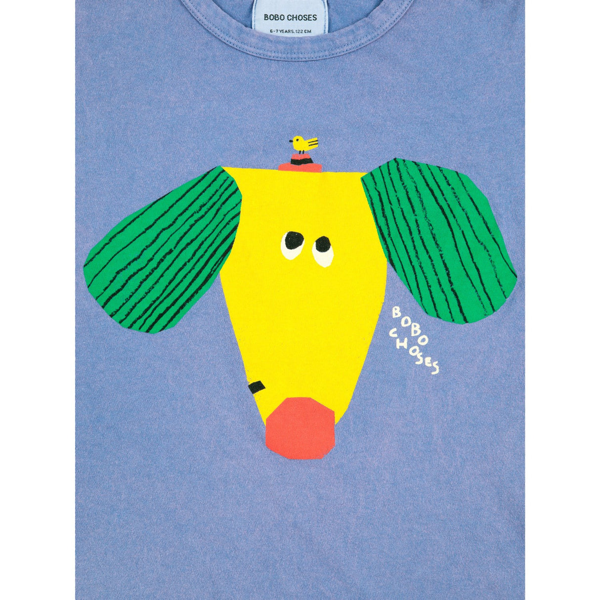 Bobo Choses Blue Happy Dog T-Skjorte