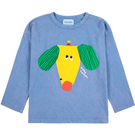 Bobo Choses Blue Happy Dog T-Skjorte