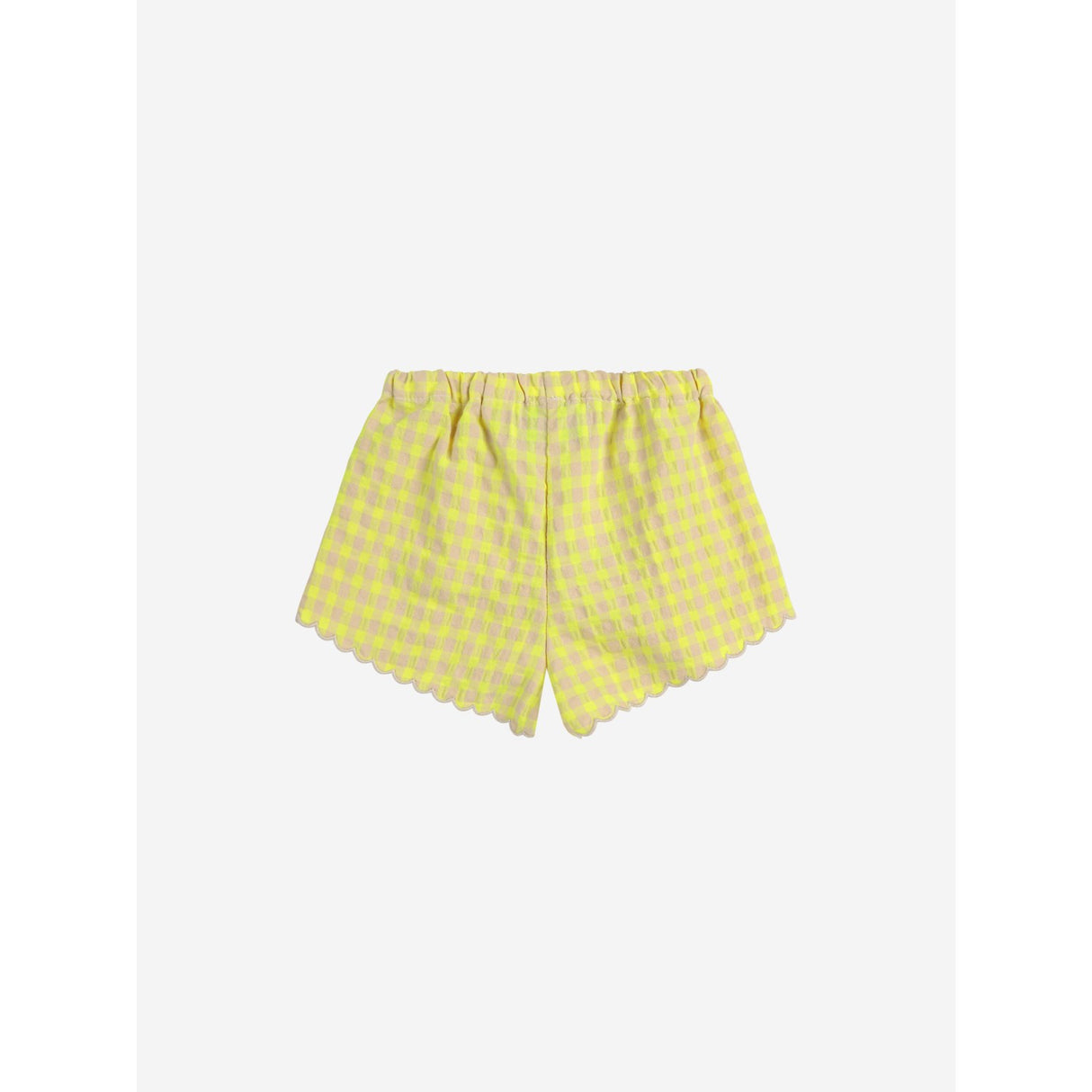 Bobo Choses Multicolor Vichy Ruffle Woven Shorts