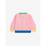 Bobo Choses Lys Pink Farge Block Open Work Cardigan