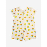 Bobo Choses Beige Sunflower All Over Playsuit