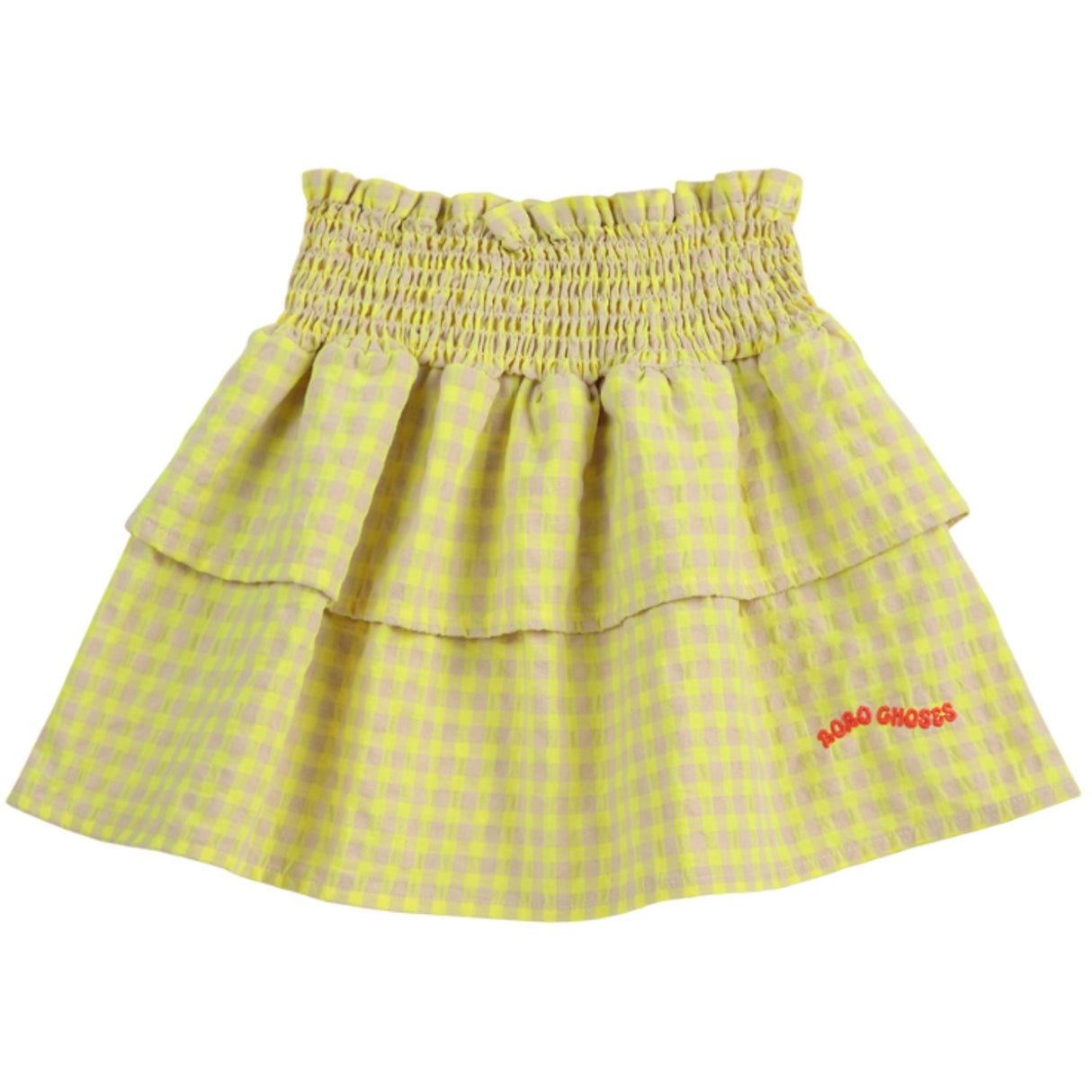 Bobo Choses Multicolor Vichy Ruffle Skjørt