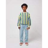 Bobo Choses Offwhite Multicolor Stripes Terry Cloth Collegegenser