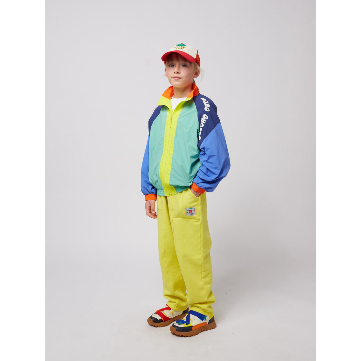 Bobo Choses Multicolor Wavy Bobo Choses Farge Block Tracksuit Jakke