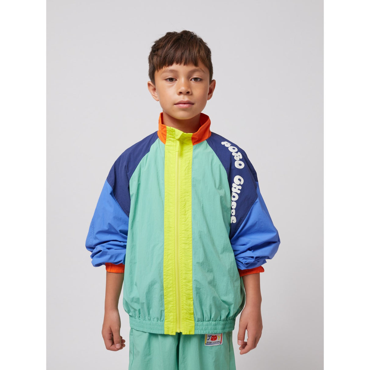 Bobo Choses Multicolor Wavy Bobo Choses Farge Block Tracksuit Jakke