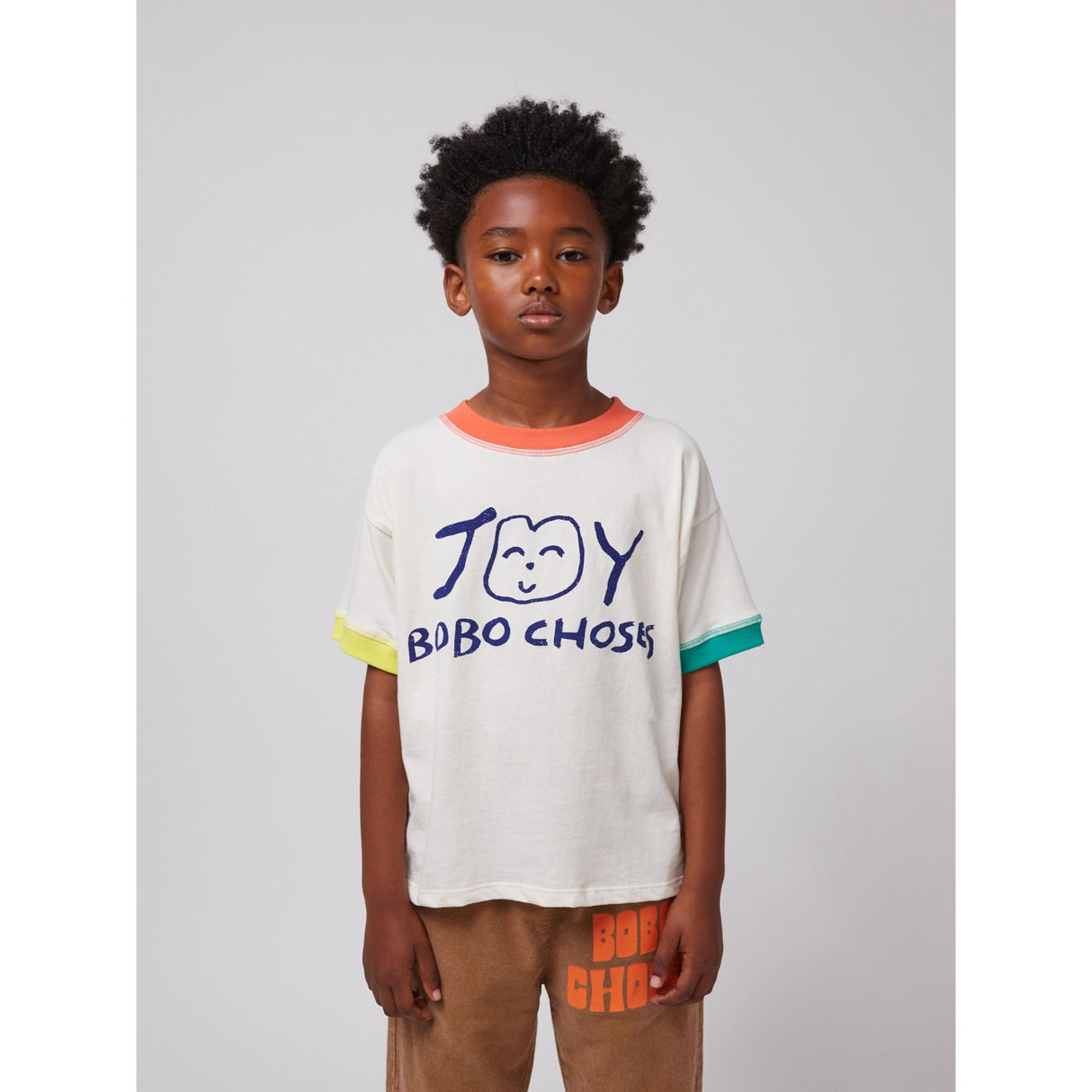 Bobo Choses Offwhite Smiling T-Shirt