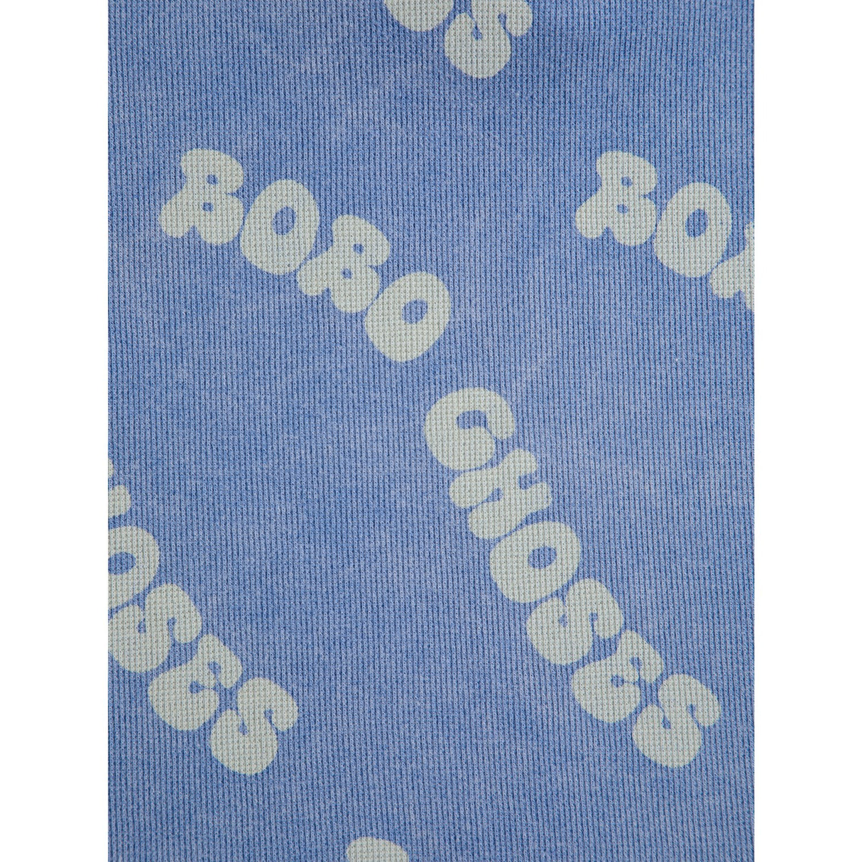 Bobo Choses Blue Wavy Bobo Choses All Over Waffle Polo T-shirt