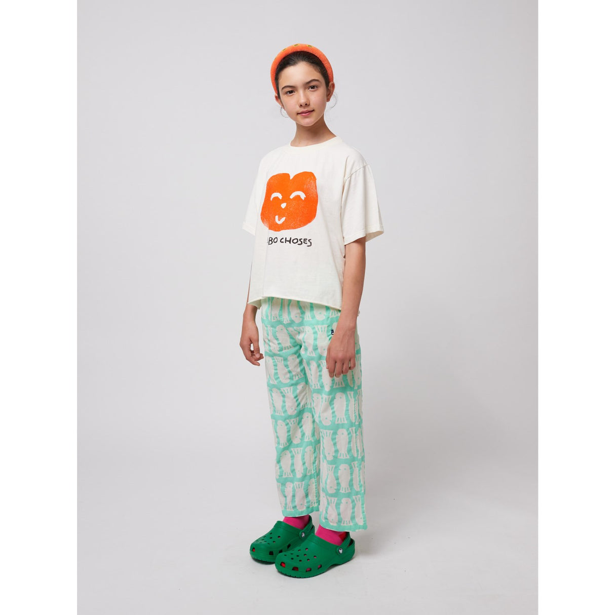 Bobo Choses Offwhite Joyful Face T-Shirt