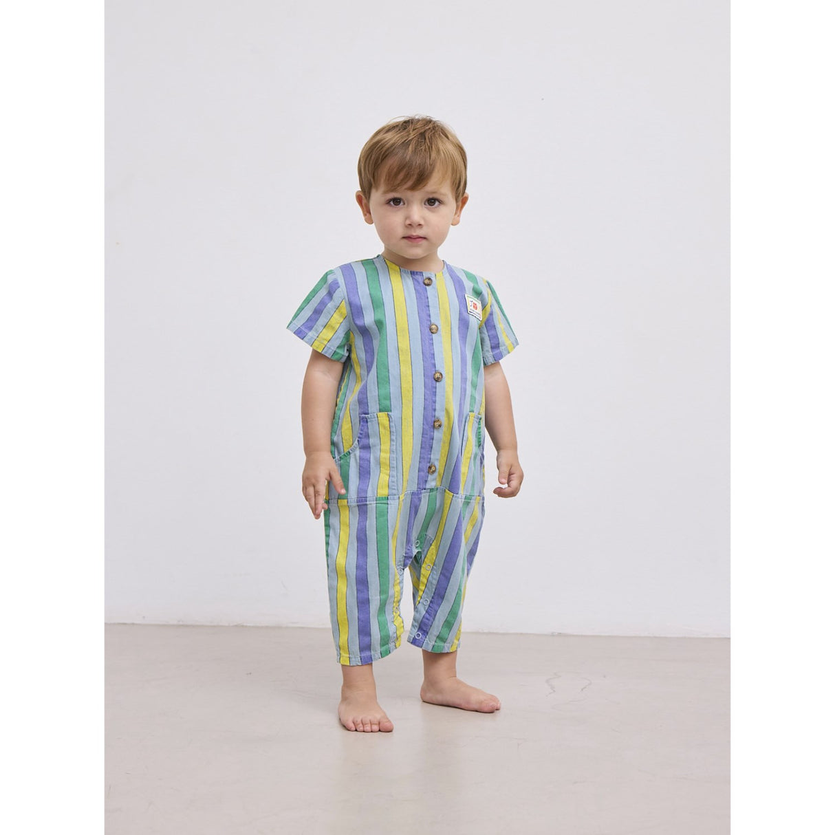 Bobo Choses Multicolor Multicolor Stripes Denim Overall