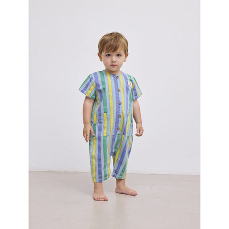 Bobo Choses Multicolor Multicolor Stripes Denim Overall