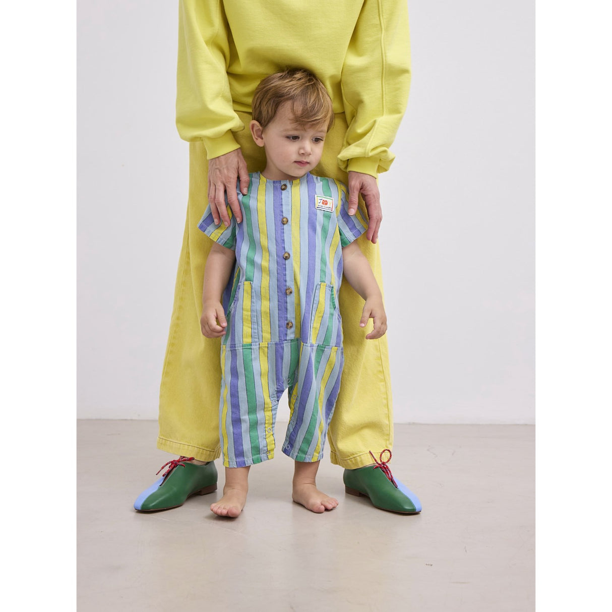 Bobo Choses Multicolor Multicolor Stripes Denim Overall