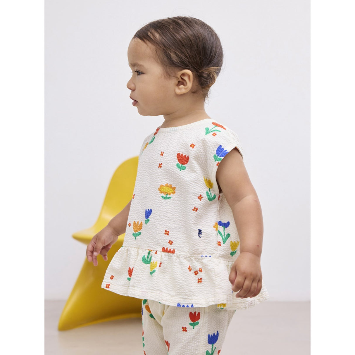 Bobo Choses Multicolor Garden Party All Over Woven Bluse