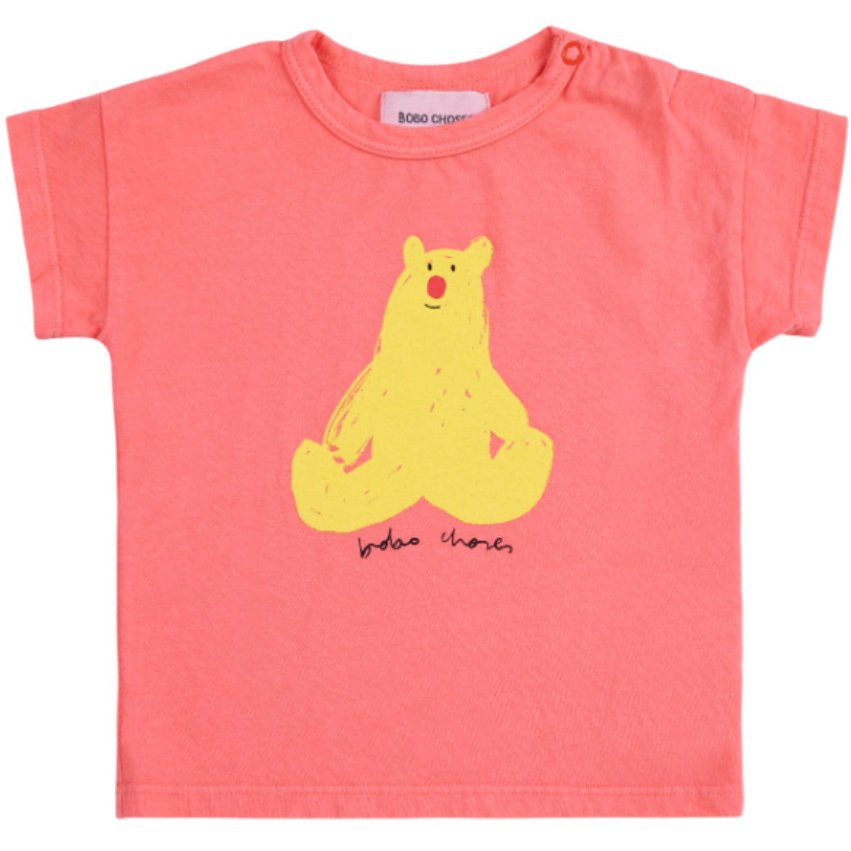 Bobo Choses Coral Pink Hug Me Bjørn T-Skjorte