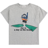 Bobo Choses Heather Grey A Day At The Strand T-Skjorte