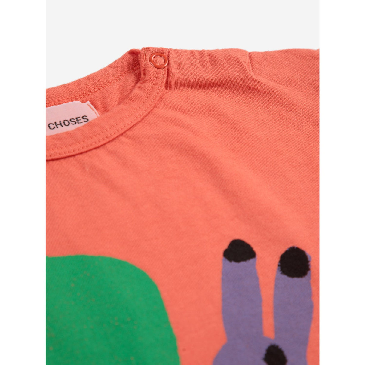 Bobo Choses Red Funny Snail T-Shirt