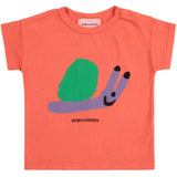 Bobo Choses Red Funny Snail T-Shirt