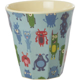 Rice Melamine Kopp Med Monsters Print - Medium - 250 Ml