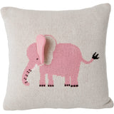 Rice Kids Elephant Cushion Med 3D Details Og Filler - Pink - Small