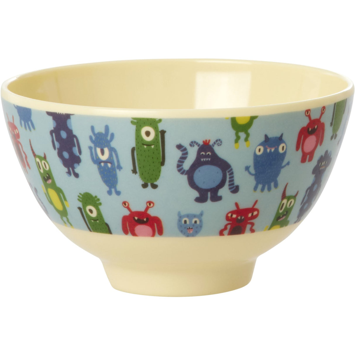 Rice Melamine Skål Med Monsters Print - Small - 300 Ml