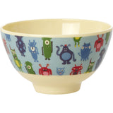 Rice Melamine Skål Med Monsters Print - Small - 300 Ml