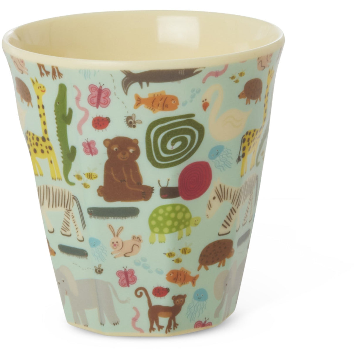 Rice Melamine Kids Kopp Med Wildlife Print - Small - 160 Ml