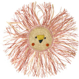 Rice Raffia Animal Wall Decor I Pink - Large