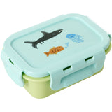 Rice Lunchbox Med Airtight Lid Og Wildlife Print - Mint - Small