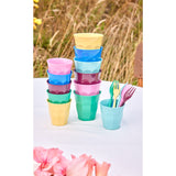 Rice Melamine Cups I Asst. Show You Colors - Small - 6 Pack - 160 Ml