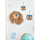 Rice Raffia Animal Wall Decor I Brown - Large