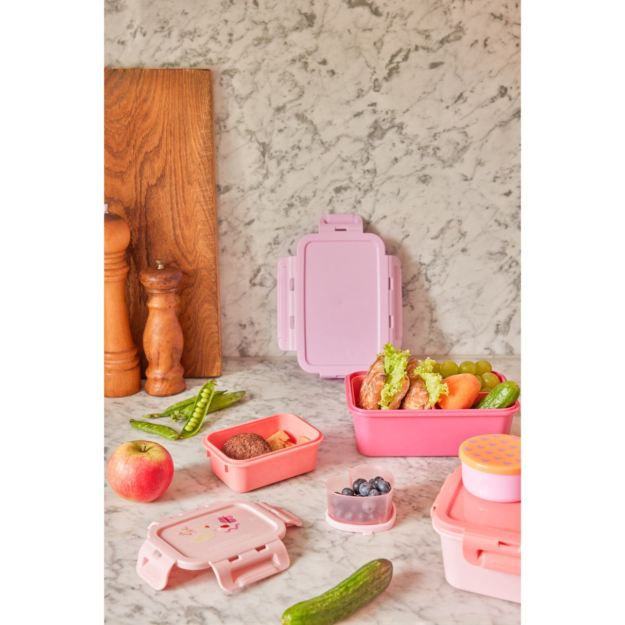 Rice Lunchbox Med 3 Inserts I Flower Power Colors