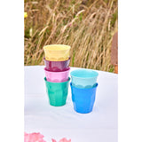 Rice Melamine Cups I Asst. Show Your Colors - Medium - 6 Pack - 250 Ml