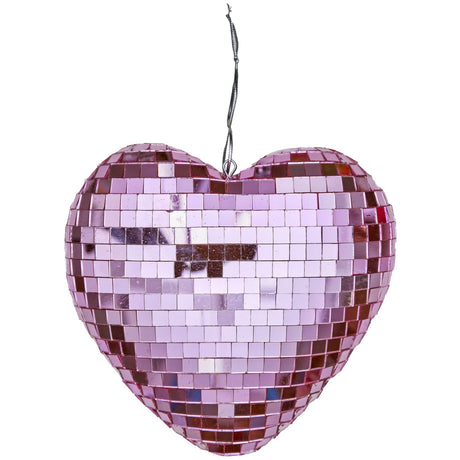 Rice Disco Ball I Heart Shape - Soft Pink - Medium