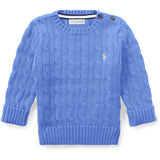 Ralph Lauren Baby Harbor Island Blue Cable Sweater