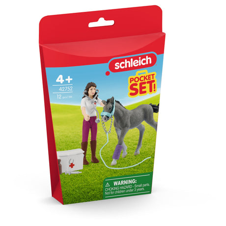 Schleich Pocket Set Fru Kramer Med Føl