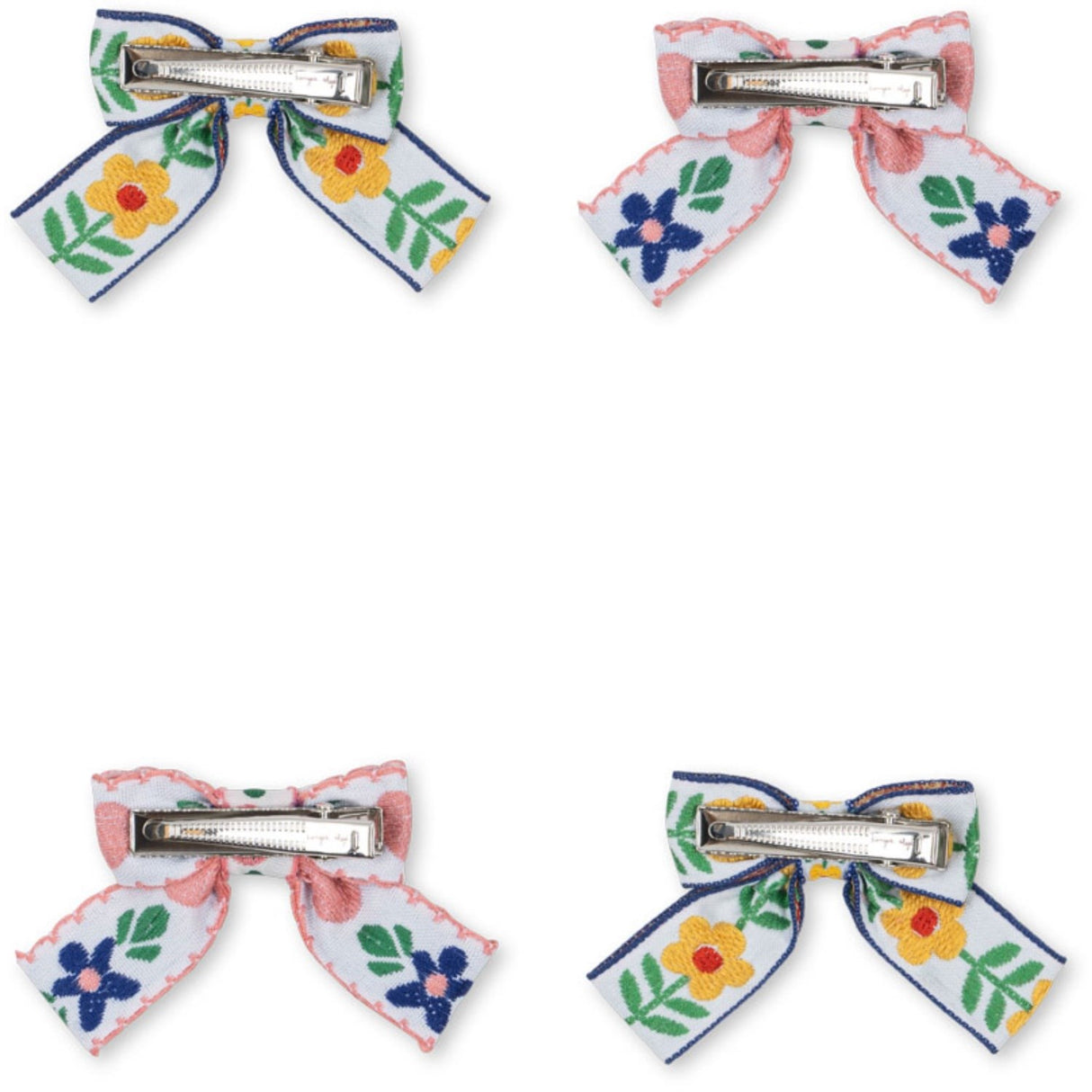 Konges Sløjd White/Rose 4 Pack Bue Hårspenner