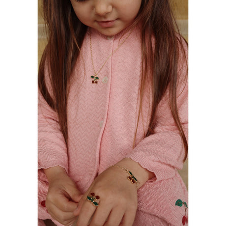 Konges Sløjd Gold Cherry Jewelry Sett