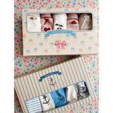 Konges Sløjd Rose/White Mix Minna 5 Pack Girl Underbukser Gots