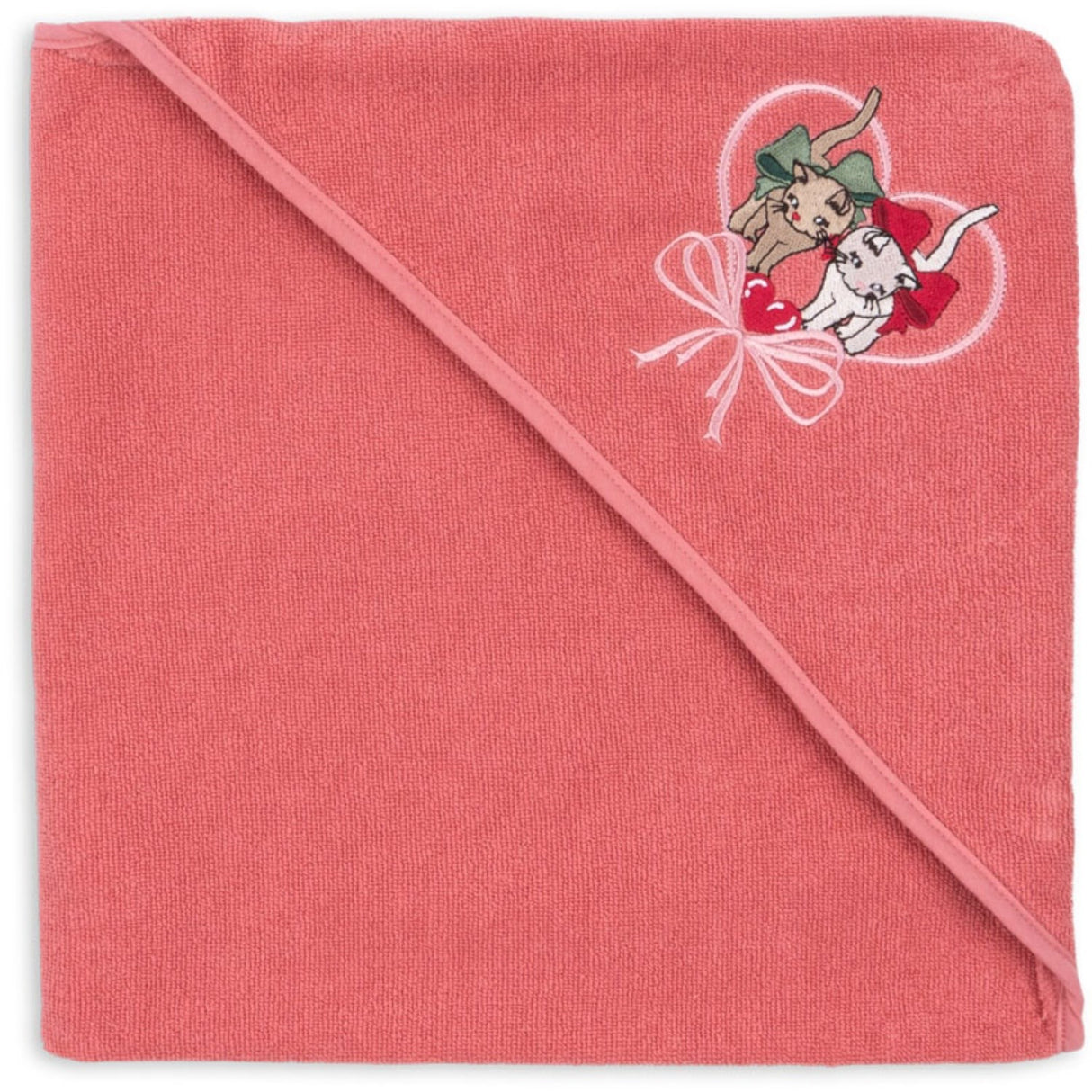 Konges Sløjd Flamingo Plume Terry Håndkle Embroidery Gots