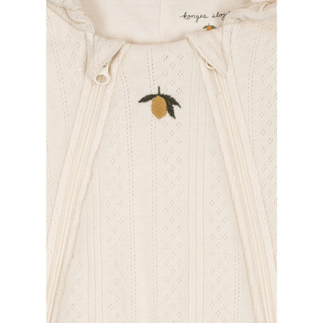 Konges Sløjd Antique White Minna Vattert Onesie