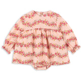 Konges Sløjd Floria Pink Bella Frill Romper Gots