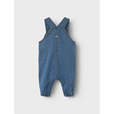 Name It Medium Blue Denim Devin Stripe Denim Overall