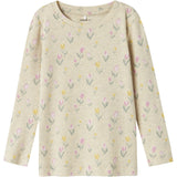 Name It Peyote Melange Flowerkab Bluse