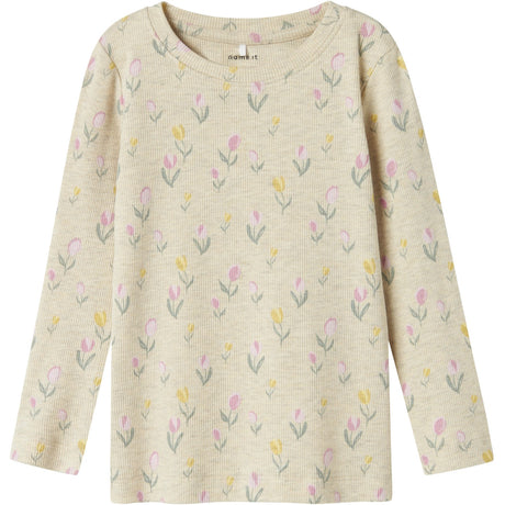 Name It Peyote Melange Flowerkab Bluse