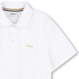 Hugo Boss White Short Sleeved Polo