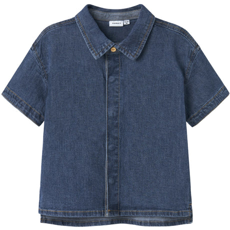 Name It Dark Blue Denim Peter Denim Skjorte